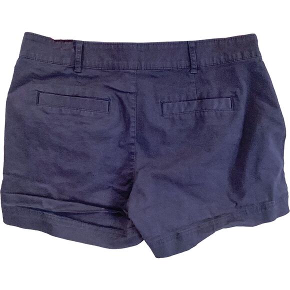 GAP Mid-Rise 4" Inseam Khaki Chino Shorts (681390) NAVY BLUE Women's 12 Petite - Picture 3 of 7